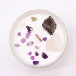 KDMD Chakra Crystal Candles - Crown Chakra in Blue - thumbnail 2