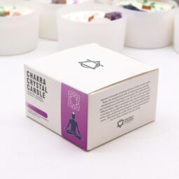 KDMD Chakra Crystal Candles - Crown Chakra in Blue - thumbnail 3