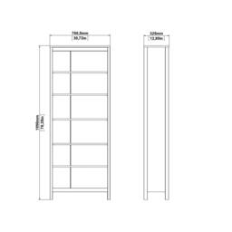 Wyld Haus Wildberry Matt Black 5 Shelf Wooden Bookcase - thumbnail 8