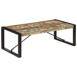 Berkfield Home Coffee Table 120x60x40 cm Solid Reclaimed Wood - Size: 120 x 60 x 40 cm - thumbnail 1