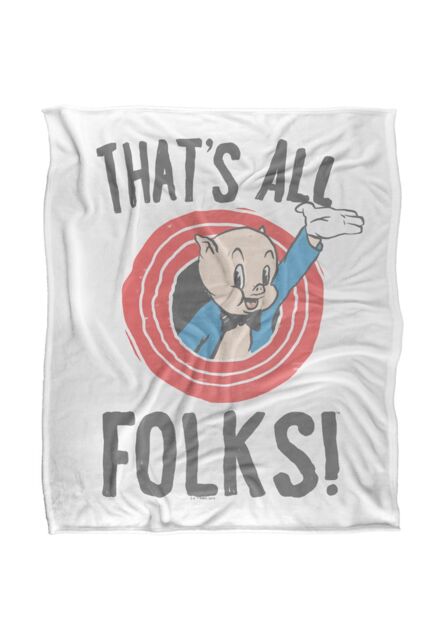 Warner Brothers Looney Tunes Officially Licensed Silky Touch Super Soft Throw Blanket 152 x 127 cm in White - image 1