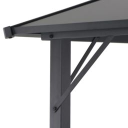 Berkfield Home Gazebo with Roof Aluminium 3x3 m Black - thumbnail 4