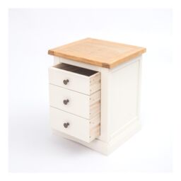 Cabinet Bits Castelli 3 Drawer Bedside Table in Off-White - thumbnail 4