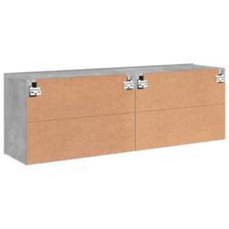 Berkfield Home TV Cabinets Wall-mounted 2 pcs Concrete Grey 60x30x41 cm - Size: 60 x 30 x 41 cm - thumbnail 9