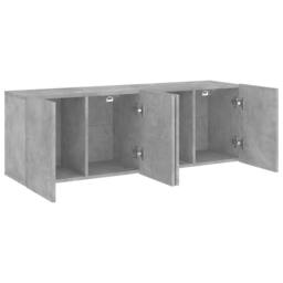 Berkfield Home TV Cabinets Wall-mounted 2 pcs Concrete Grey 60x30x41 cm - Size: 60 x 30 x 41 cm - thumbnail 6