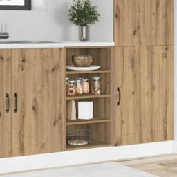 Berkfield Home Bottom Cabinet Artisan Oak 40x44.5x81.5 cm Engineered Wood in Brown - thumbnail 2