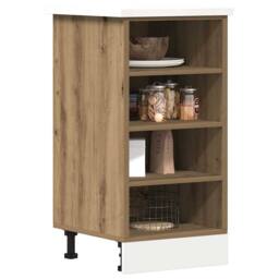 Berkfield Home Bottom Cabinet Artisan Oak 40x44.5x81.5 cm Engineered Wood in Brown - thumbnail 3