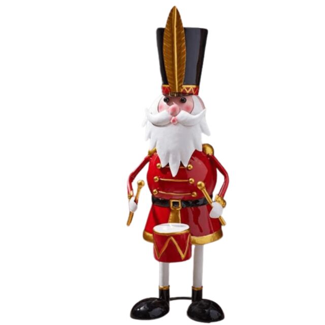 Samuel Alexander 44cm Hand Painted Metal Christmas Captain Santa Decoration - image 1
