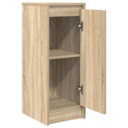 Berkfield Home Sideboard Sonoma Oak 29.5x34x76 cm Engineered Wood in Brown - thumbnail 5