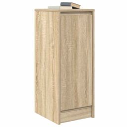 Berkfield Home Sideboard Sonoma Oak 29.5x34x76 cm Engineered Wood in Brown - thumbnail 4