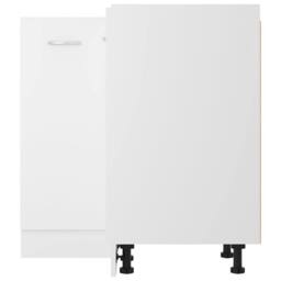 Berkfield Home Corner Bottom Cabinet White 75.5x75.5x80.5 cm Engineered Wood - thumbnail 6