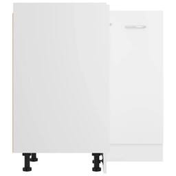 Berkfield Home Corner Bottom Cabinet White 75.5x75.5x80.5 cm Engineered Wood - thumbnail 7