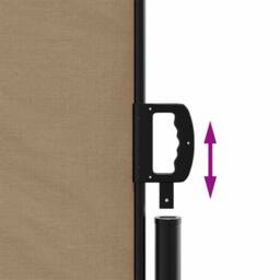 Berkfield Home Retractable Side Awning Taupe 117x300 cm - thumbnail 6