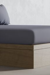 Panda London Panda 100% Bamboo Flat Sheet in Dark Grey - Size: Super King - thumbnail 2