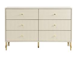 Vente-unique 6-Drawer Chest Of Drawers - Beige - LOUREO - thumbnail 5