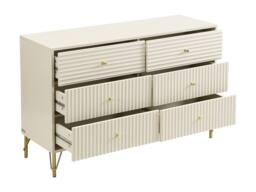 Vente-unique 6-Drawer Chest Of Drawers - Beige - LOUREO - thumbnail 6