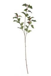 KDMD 63cm Green Holly Spray 3 Pack Christmas Ornament