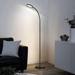 Harper Living Floor Lamp Black, Dimmable LED Lamps for Living Room, 3 Colour Temps in Black - thumbnail 3
