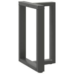 Berkfield Home Dining Table Legs T-Shaped¬†2 pcs Anthracite 60x35x(72-73) cm Steel in Black - thumbnail 4