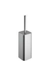 Cosmic Toilet brush & holder, Brushed stainless steel, NEA Collection in Metallic Silver