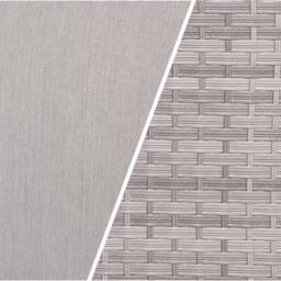 Furnishings For Less UK Left Hand Rattan Garden Corner Sofa Set with Rising Table in Grey - thumbnail 2