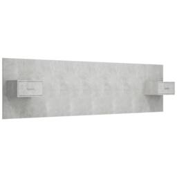 Berkfield Home Bed Headboard with Cabinets Concrete Grey Engineered Wood - thumbnail 1