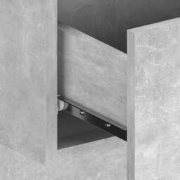 Berkfield Home Bed Headboard with Cabinets Concrete Grey Engineered Wood - thumbnail 6