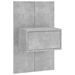 Berkfield Home Bed Headboard with Cabinets Concrete Grey Engineered Wood - thumbnail 4