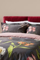 Ted Baker 'New Hampton' Cotton Duvet Cover Set in Charcoal - Size: Super King - thumbnail 2