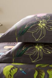 Ted Baker 'New Hampton' Cotton Duvet Cover Set in Charcoal - Size: Super King - thumbnail 5