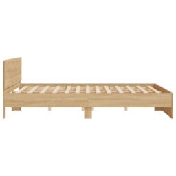 Berkfield Home Bed Frame without Mattress Sonoma Oak 180x200 cm Super King in Brown - thumbnail 6