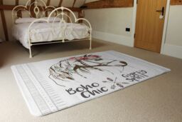 Benjamin Tate Design Horse With Flower Chic Rug in Natural - Size: Large - thumbnail 3