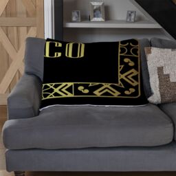Benjamin Tate Design Art Deco Blanket in Natural - Size: 120 cm x 150 cm - thumbnail 2
