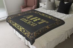 Benjamin Tate Design Art Deco Blanket in Natural - Size: 120 cm x 150 cm - thumbnail 3