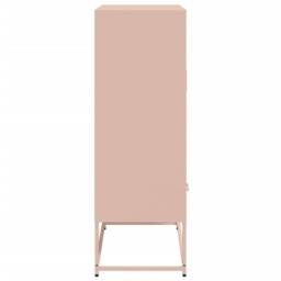 Berkfield Home Highboard Pink 68x39x111.5 cm Steel - thumbnail 6