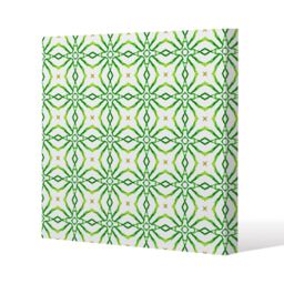 Benjamin Tate Design sGreen alluring boho chic (Canvas Print) / 90 x 90 x 4cm in Natural - Size: 90 x 90 x 4 cm - thumbnail 1
