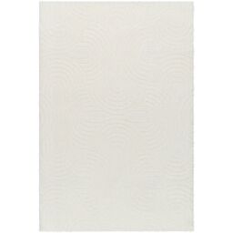 Livabliss Nomadic-Shaggy Ivory Modern Graphic Soft Plush Pile Living Bedroom Rug in Light Beige - Size: 160 cm x 215 cm - thumbnail 2