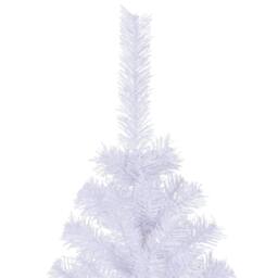 Berkfield Home Dense Artificial Christmas Tree with Steel Stand 210 cm 910 Branches in White - thumbnail 1