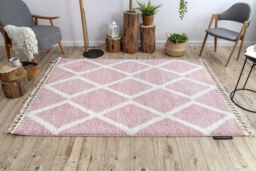 RugsX Berber Rug in Pink - Size: 160 cm x 220 cm - thumbnail 5