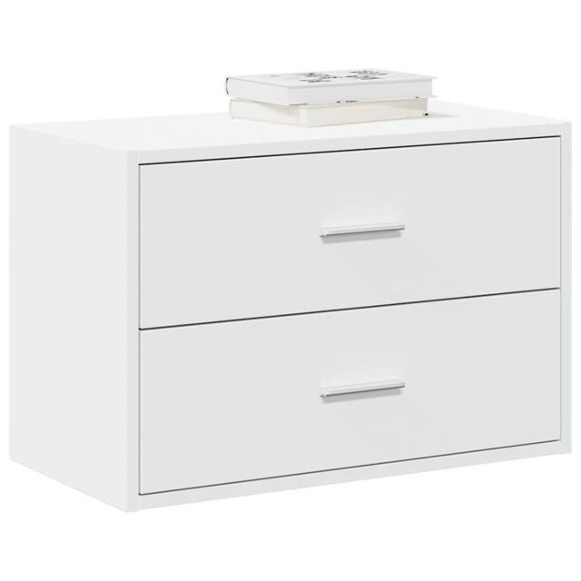 Berkfield Home Cabinet with 2 Drawers White 60x31x40 cm Engineered Wood - Size: 60 x 31 x 40 cm - image 1