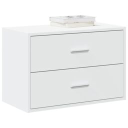 Berkfield Home Cabinet with 2 Drawers White 60x31x40 cm Engineered Wood - Size: 60 x 31 x 40 cm - thumbnail 1