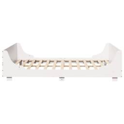 Berkfield Home Beautiful Bed Frame without Mattress White 135x190 cm Double Soli - thumbnail 5