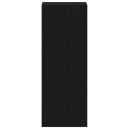 Berkfield Home Bookcase Stackable Black Oak 30x30x80 cm Engineered Wood - Size: 30 x 30 x 80 cm - thumbnail 5