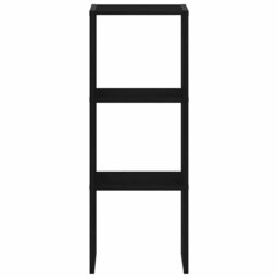 Berkfield Home Bookcase Stackable Black Oak 30x30x80 cm Engineered Wood - Size: 30 x 30 x 80 cm - thumbnail 4
