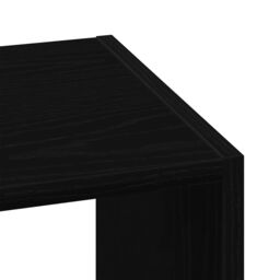 Berkfield Home Bookcase Stackable Black Oak 30x30x80 cm Engineered Wood - Size: 30 x 30 x 80 cm - thumbnail 7