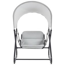 Wyld and Coco 1-Seater Patio Swing Grey Steel Frame - thumbnail 3