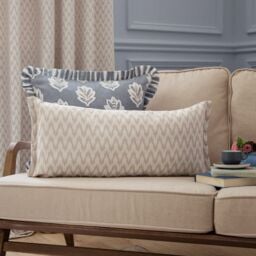 Sanderson Hutton Woven Jacquard Cushion in Beige