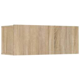 Berkfield Home 6 Piece TV Cabinet Set Sonoma Oak Engineered Wood in Light Brown - thumbnail 6