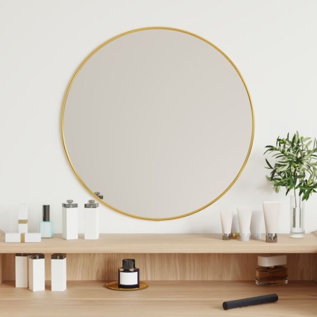 Berkfield Home Wall Mirror Gold √ò 50 cm Round - image 1