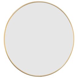 Berkfield Home Wall Mirror Gold √ò 50 cm Round - thumbnail 3